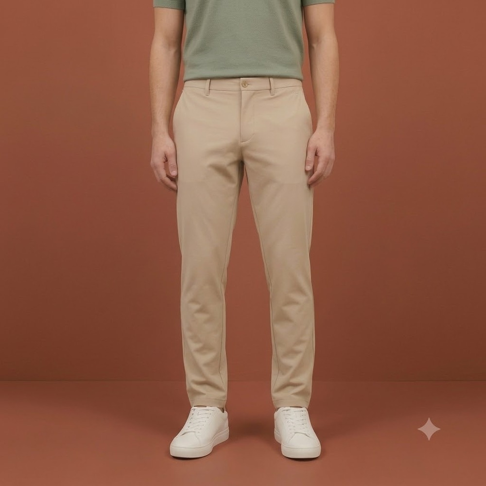 J.Lindeberg Golf Pants Mens‎ 34x32 Tan Micro Stretch Regular Fit